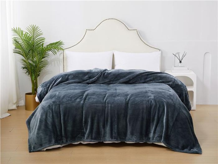 Покривало ARDESTO Delicate 200х220см, 100% поліестер, сірий