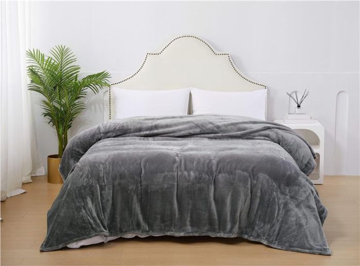 Покривало ARDESTO Delicate 160х200см, 100% поліестер, сірий світлий