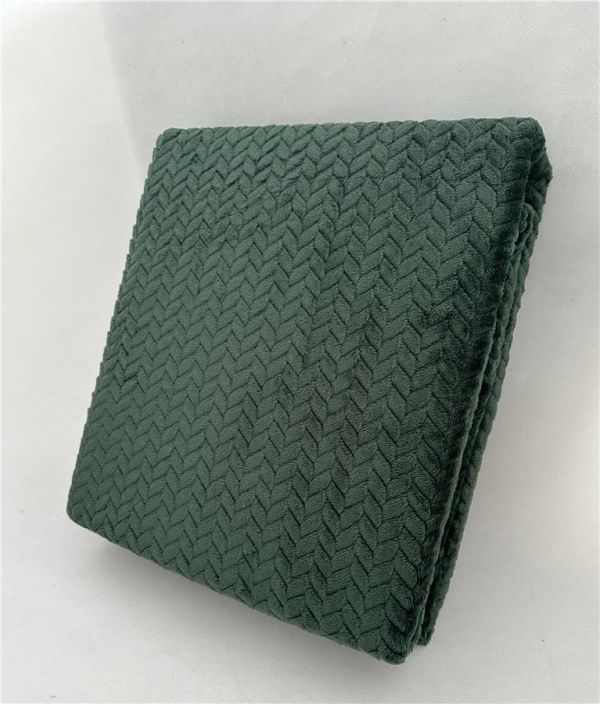 Плед ARDESTO Jacquard Braid 160х200см, 100% поліестер, смарагдовий