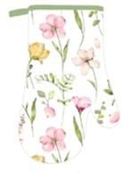 Рукавичка ARDESTO Spring flowers 18х30см, 100% поліестер (верх), 100% бавовна (низ), білий