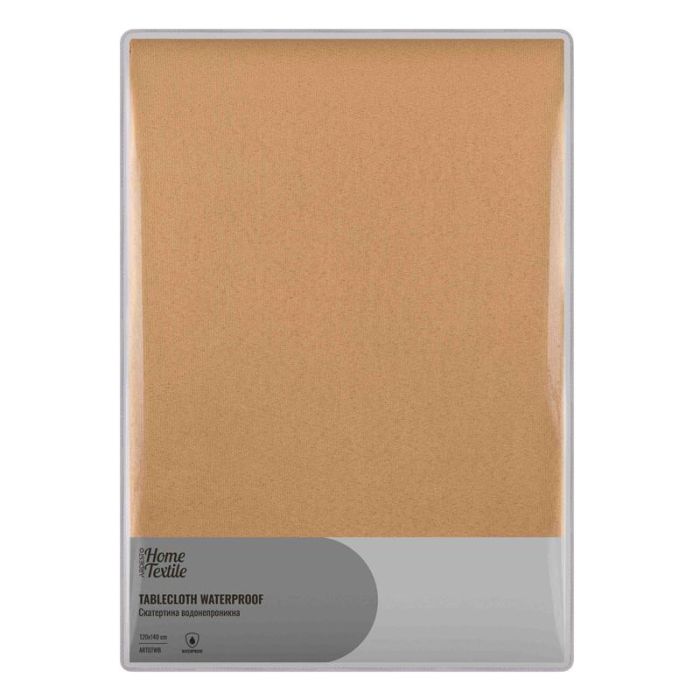 Скатертина ARDESTO Waterproof 120х140см, 100% поліестер, бежевий