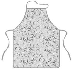 Фартух ARDESTO Grey leaves 60х80см, 100% поліестер, cірий