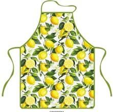 Фартух ARDESTO Sicilian lemons 60х80см, 100% поліестер, зелений