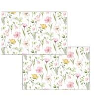 Набір серветок серв. ARDESTO Spring flowers 30х45см, 2шт, 100% поліестер, білий