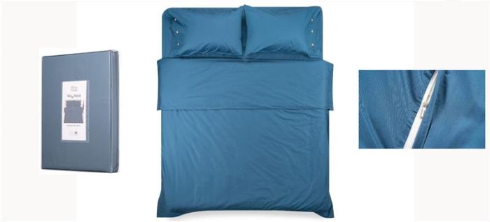 Підковдра ARDESTO Mix&Match, 160х220см, 100% бавовна, сатин, синій