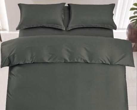 Простирадло ARDESTO Mix&Match Premium, 180х240см, 100% бавовна, сатин, сірий
