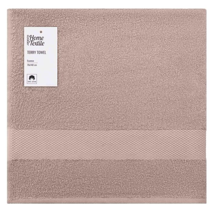 Рушник махровий ARDESTO Essence 70х140см, 100% бавовна, бежевий