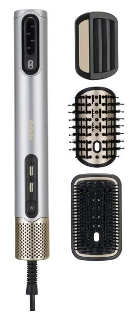 Фен-щітка Babyliss Limited Edition SilverGold, 1600Вт, 4 режими, іоніз-я, хол. обдув, кераміка, сірий