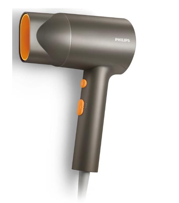 Фен Philips 3000 Series, 1600Вт, 2 режими, іонізація, сірий