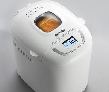 Хлібопічка Gorenje 550Вт, програм-15, макс.вага -0.9кг, форма прямокутник, пластик, білий