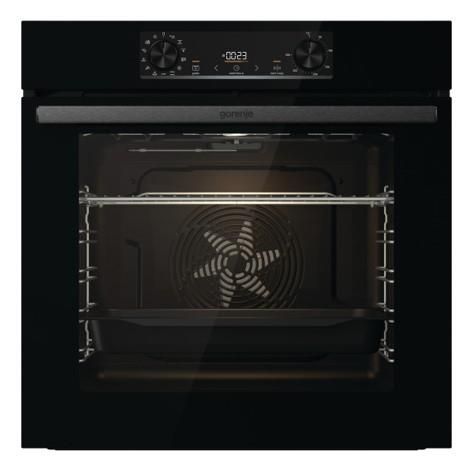 Духова шафа Gorenje електрична, 77л, A+, дисплей, макс.темп.- 300, IconLed, чорний