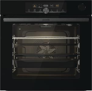Духова шафа Gorenje електрична, 77л, A+, пара, дисплей, чорний