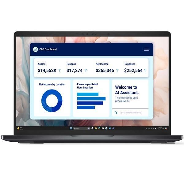 Ноутбук Dell Pro 14 Premium 14" QHD+ OLED Touch, Intel U7-268V, 32GB, F512GB, UMA, Win11P, чорний