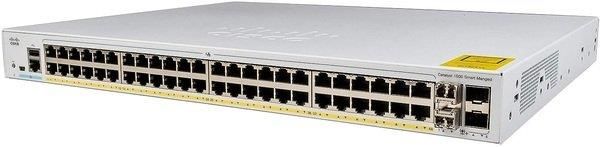 Комутатор Cisco Catalyst 1000 48port GE, Full POE, 4x10G SFP