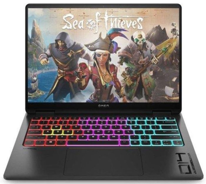 Ноутбук HP OMEN Transcend 14-fb1009ua 14" 3K OLED, Intel U7-255H, 32GB, F1TB, NVD5060-8, DOS, чорний