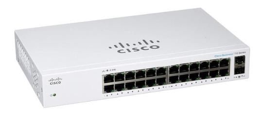 Комутатор Cisco CBS110 24xGE, 2x1G SFP Shared, Unmanaged