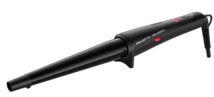 Плойка Rowenta x Karl Lagerfeld Conical Curler, конусна, 40Вт, 120-200С, турмалін, чорний