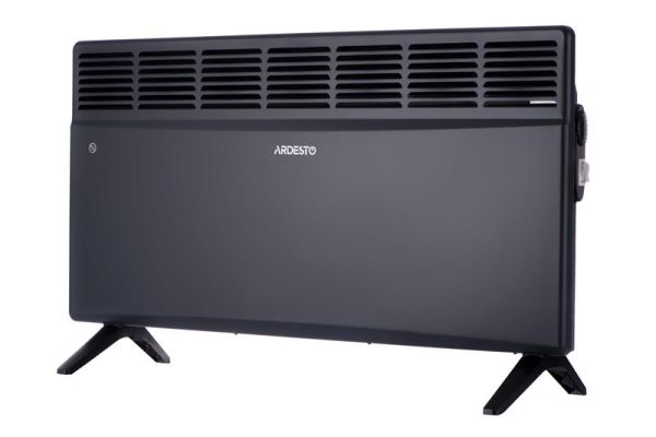 Конвектор ARDESTO CH-2500MCA, 2500 Вт, 25 м2, закритий нагрів. елемент, IP24, мех. керування, антрацит матовий
