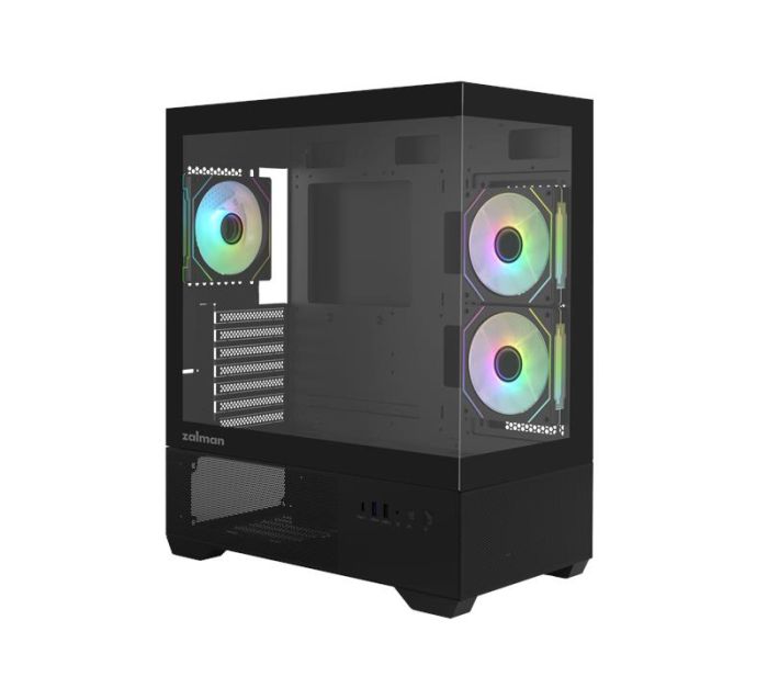 Корпус Zalman Chronix V2 без БЖ, 1xUSB3.0, 1xUSB2.0, 1x Type C, 2x120мм ARGB Reverse,  4x120мм ARGB, VGA 410мм, LCS ready, TG Side/Front Panel, ATX, чорний