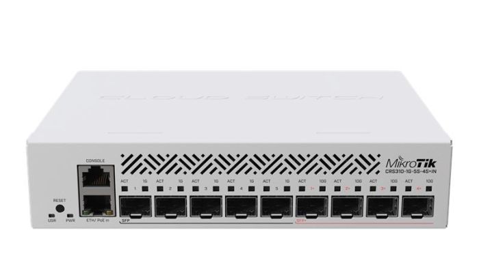 Комутатор MikroTik netFiber9 Cloud Router Switch CRS310-1G-5S-4S+IN