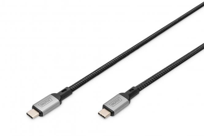 Кабель DIGITUS USB 4.0 (Type-C/Type-C) 1м, чорний