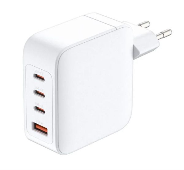 Зарядний пристрій мережевий D-Link DCF-141 140Вт GaN 3хUSB-С, 1xUSB-A, білий