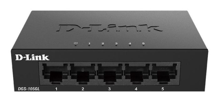 Комутатор D-Link DGS-105GL 5xGE, Некерований