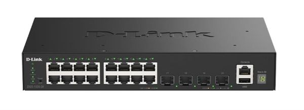 Комутатор D-Link DGS-1530-20 16xGE, 4xSFP+ Керований. L2+