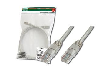 Патч-корд DIGITUS САТ 5e UTP, 3м, AWG 26/7, Cu, PVC, сірий
