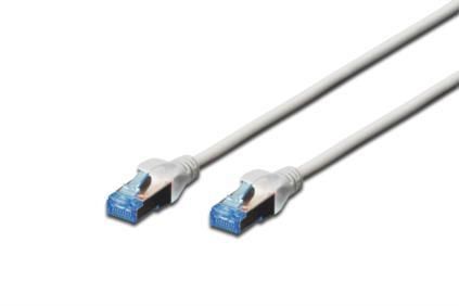 Патч-корд DIGITUS CAT 5e SF-UTP, 0.5м, AWG 26 / 7, Cu, PVC, сірий