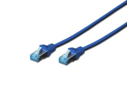 Патч-корд DIGITUS CAT 5e SF-UTP, 5м, AWG 26/7, Cu, PVC, синій