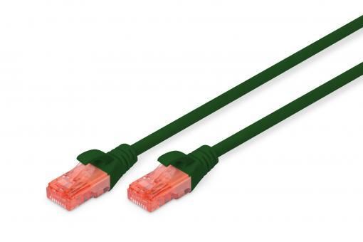 Патч-корд DIGITUS CAT 6 UTP, 10м, AWG 26/7, Cu, LSZH, зелений