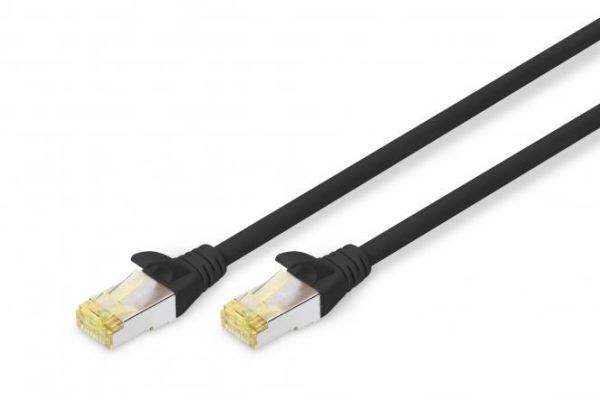 Патч-корд DIGITUS CAT 6A S-FTP, 3м, AWG 26/7, LSZH, чорний