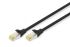 Патч-корд DIGITUS CAT 6A S-FTP, 3м, AWG 26/7, LSZH, чорний