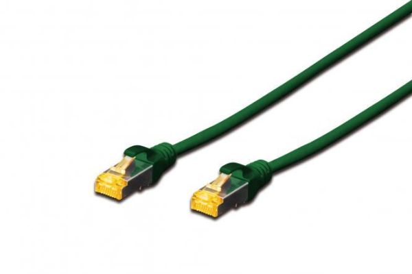 Патч-корд DIGITUS CAT 6a S-FTP, 3м, AWG 26/7, Cu, LSZH, зелений