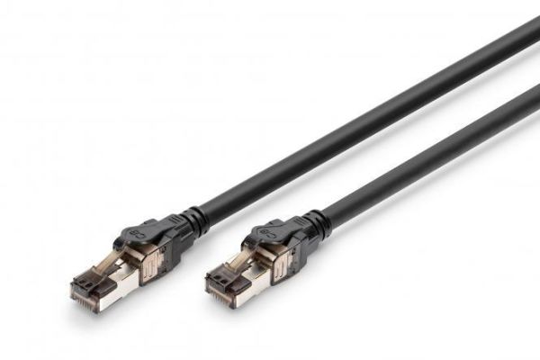 Патч-корд DIGITUS CAT 8.1 S-FTP, 3м, AWG 24/7, LSZH, чорний