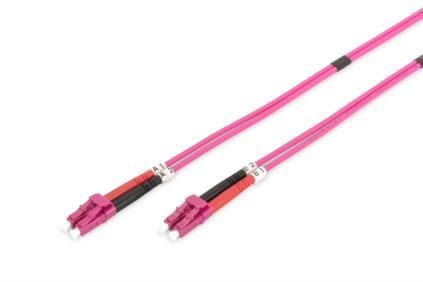 Патч-корд волоконно-оптичний DIGITUS LC/UPC-LC/UPC, 50/125, MM, OM4, duplex, 10м