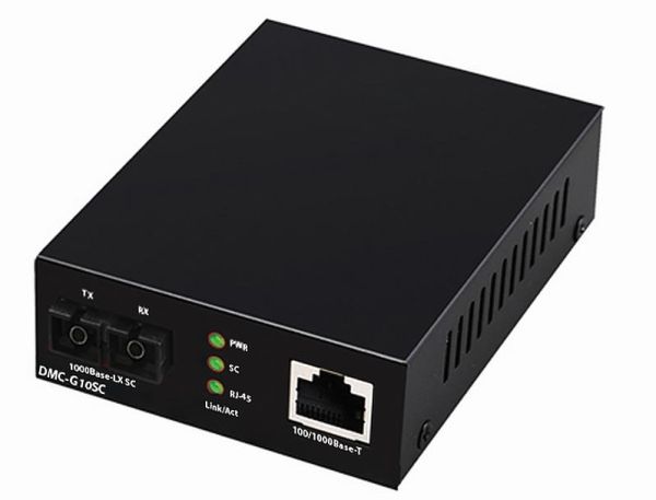 Медiаконвертер D-Link DMC-G10SC 1xGE, 1x1000BaseLX, SM, 10км, SC