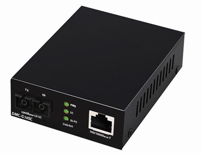 Медiаконвертер D-Link DMC-G10SC 1xGE, 1x1000BaseLX, SM, 10км, SC