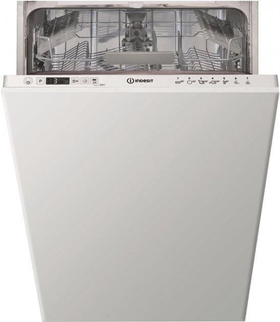 Посудомийна машина Indesit вбудовувана, 10компл., F, 45см, дисплей, білий