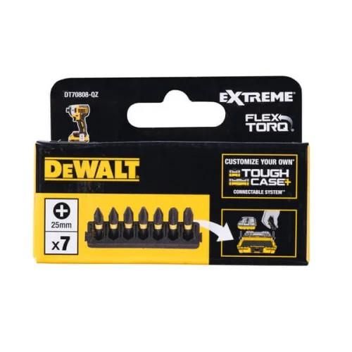 Біти DeWalt FlexTorq 25мм Рh1 Рh2 Рh3 набір 7шт