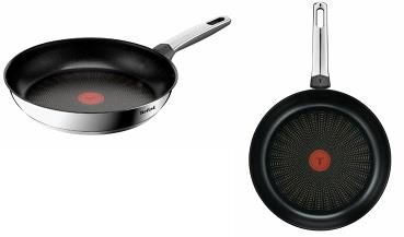 Сковорода Tefal Emotion+, 28см, нержавіюча сталь, бакеліт, чорний