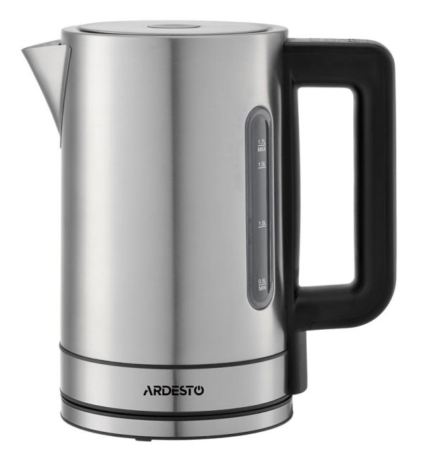 Електрочайник ARDESTO Steel Collection 1.7л, Strix, метал, сріблястий