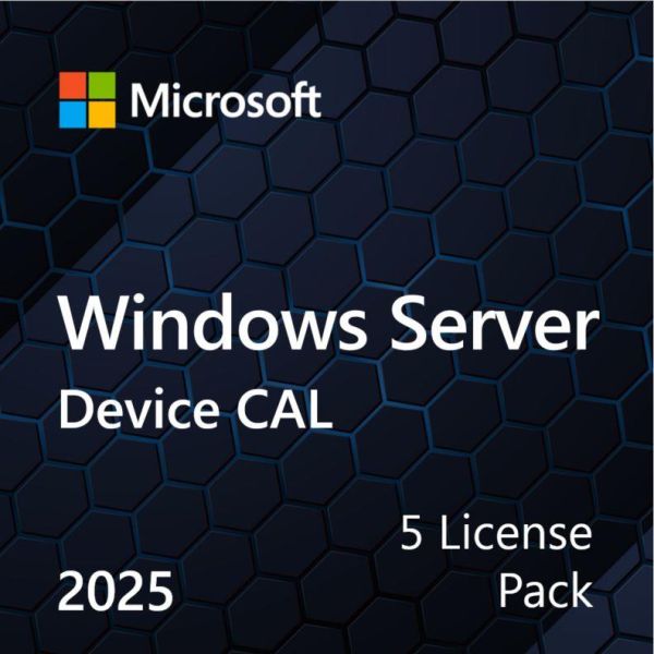 Примірник ПЗ Microsoft Windows Server 2025 CAL 5 Device англ, ОЕМ без носія