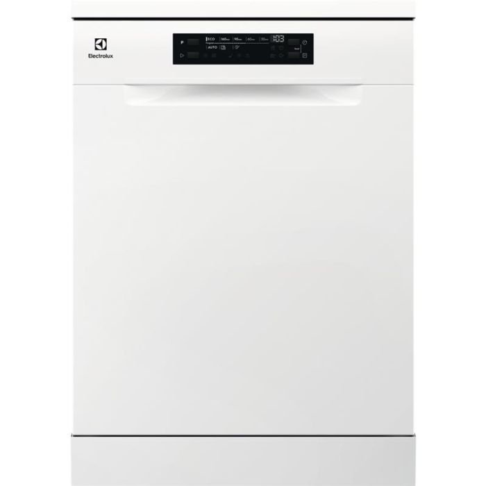 Посудомийна машина Electrolux, 14компл., D, 60см, дисплей, інвертор, 3й кошик, білий