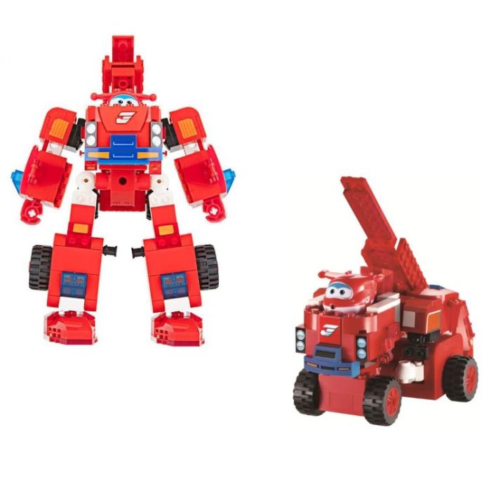 Конструктор трансформер Super Wings Small Blocks 2в1 Buildable Transforming Vehicle Джетт (Jett)