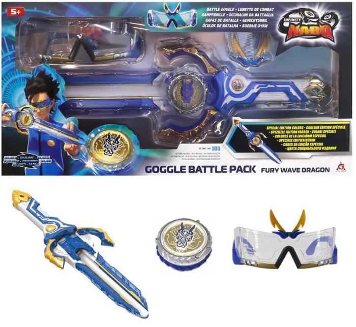Набір Infinity Nado VI Goggle Battle Pack дзиґа та акс.