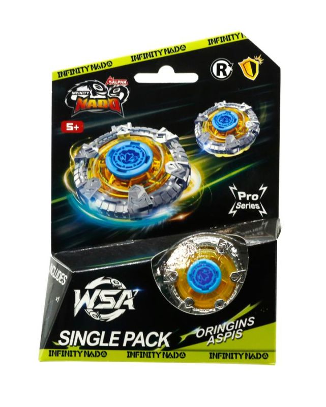 Дзиґа Infinity Nado VII Pro Series Single Pack Origins Щит (Aspis)