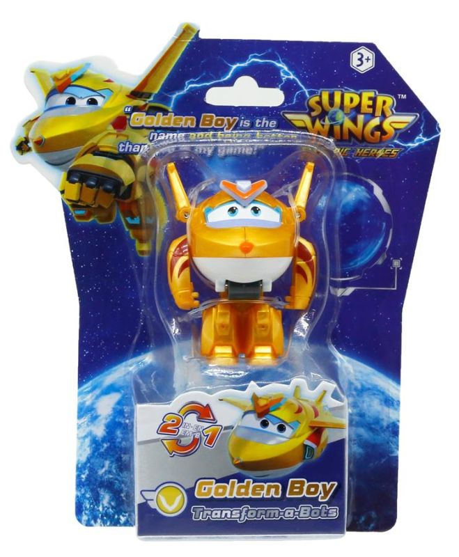 Ігрова фігурка-трансформер Super Wings Transform-a-Bots Золотий Хлопчик (Golden Boy)