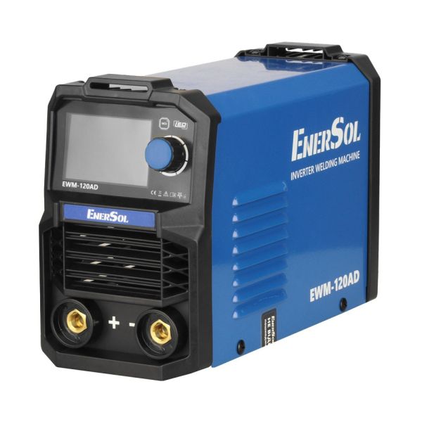 Зварювальний апарат інверторний EnerSol EWM-120AD 20-120А 5.1кВт 160-260В 2.8кг
